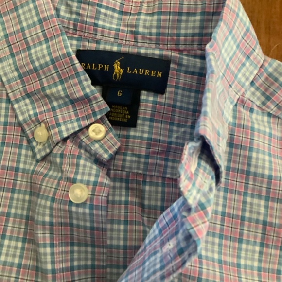 Boys Ralph Lauren Size 6 button down shirt - Picture 3 of 3